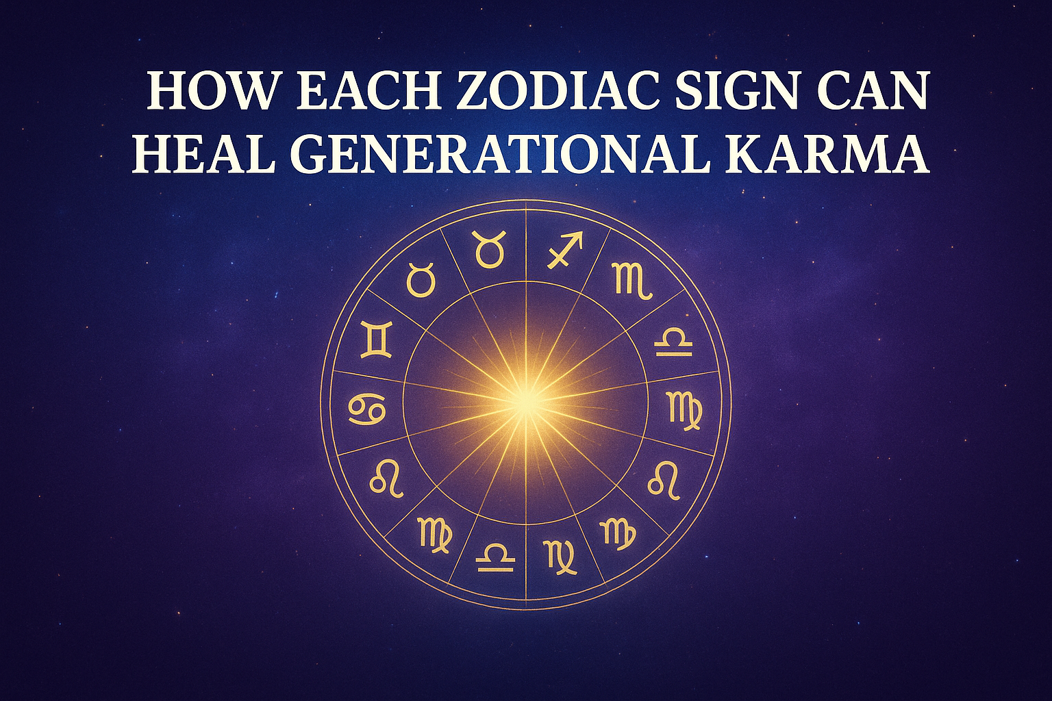 ๐How Each Zodiac Sign Can Heal Generational Karma ๐How Each Zodiac Sign Can Heal Generational Karma