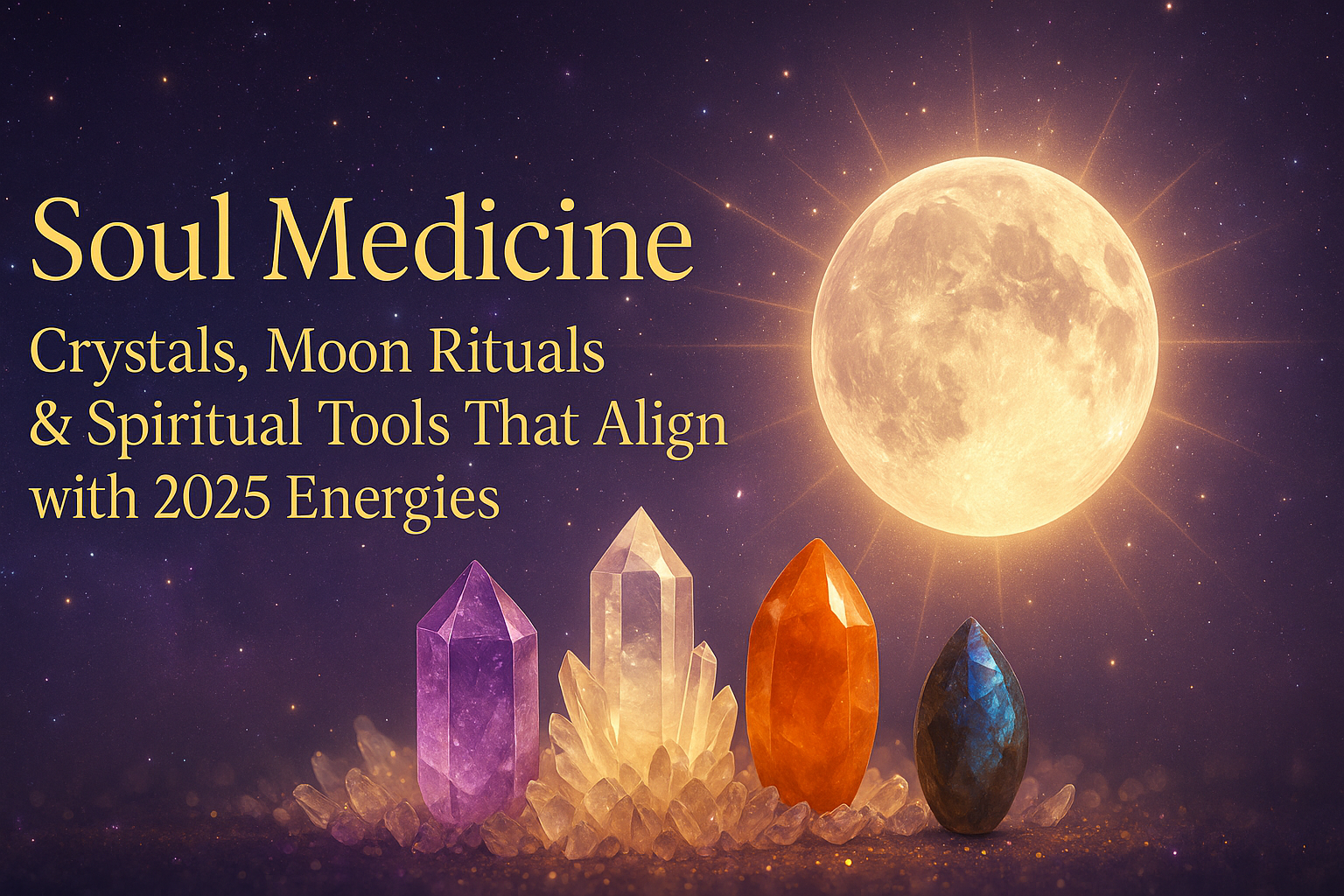 🌙✨ Soul Medicine: Crystals, Moon Rituals & Spiritual Tools That Align with 2025 Energies 🌙✨ Soul Medicine: Crystals, Moon Rituals & Spiritual Tools That Align with 2025 Energies