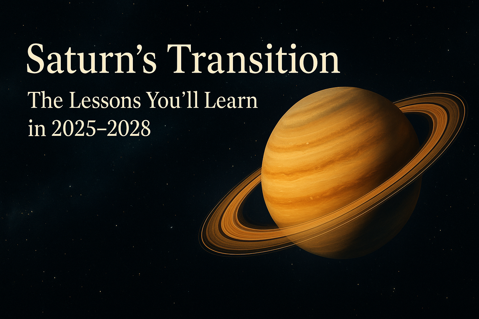🪐 Saturn’s Transition: The Lessons You’ll Learn in 2025–2028 🪐 Saturn’s Transition: The Lessons You’ll Learn in 2025–2028