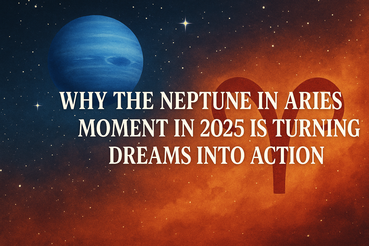 🌌 Why the Neptune in Aries Moment in 2025 Is Turning Dreams into Action 🌌 Why the Neptune in Aries Moment in 2025 Is Turning Dreams into Action