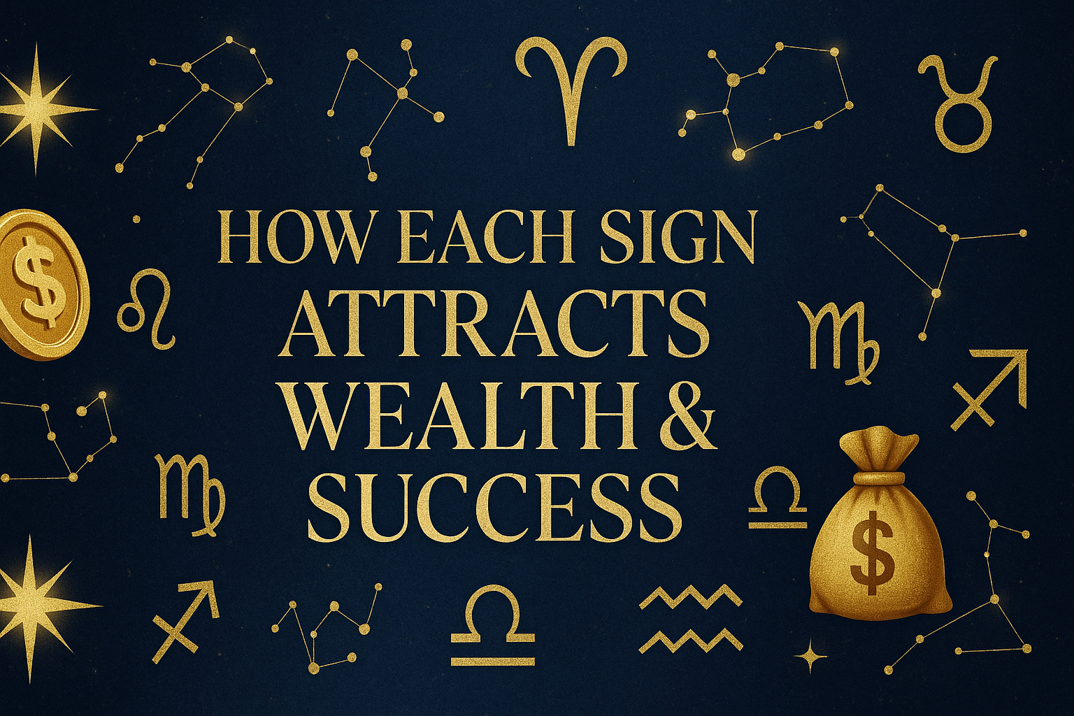 ๐ How Each Zodiac Sign Attracts Wealth & Success ๐ How Each Zodiac Sign Attracts Wealth & Success