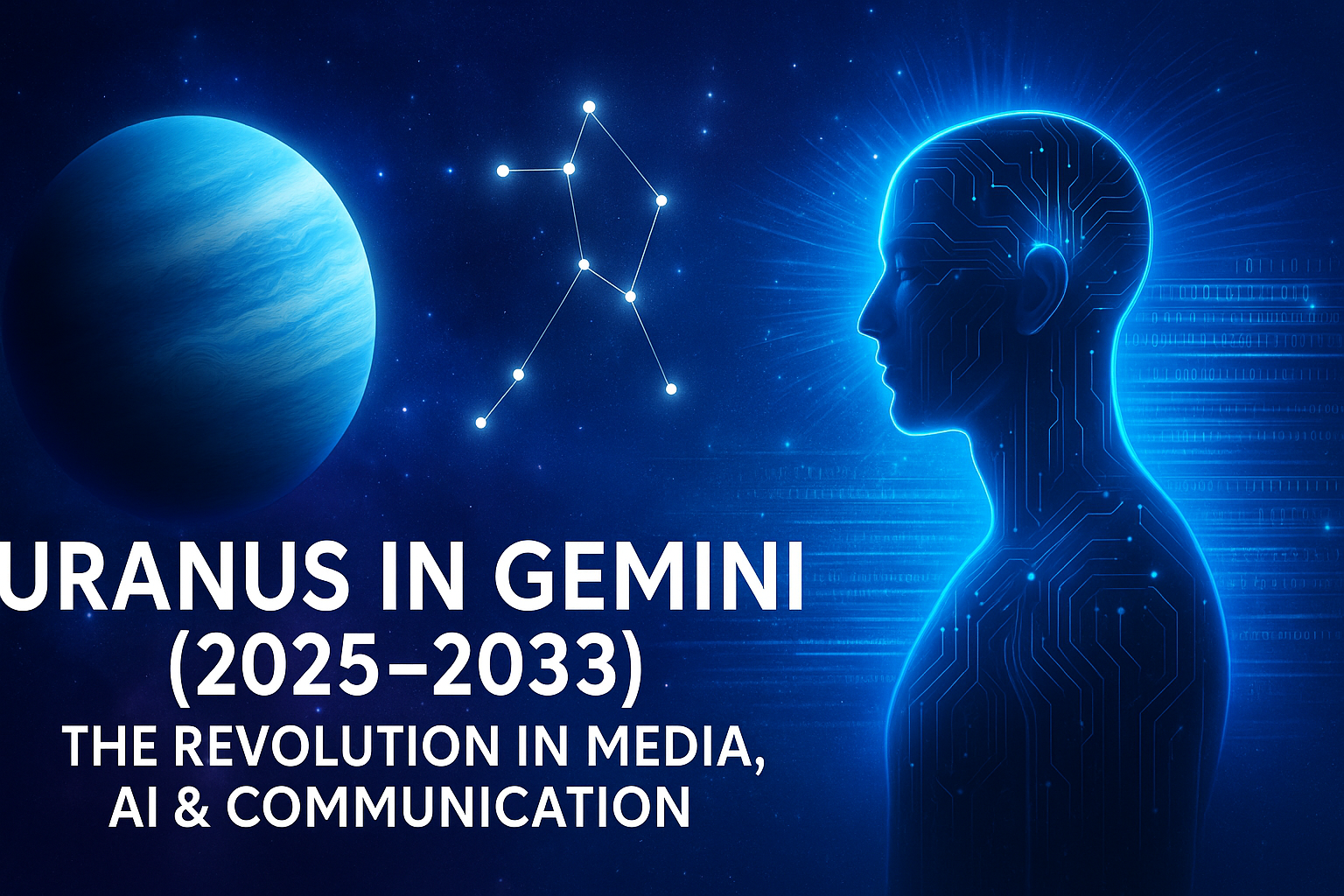 โก Uranus in Gemini (2025โ2033): The Revolution in Media, AI & Communication โก Uranus in Gemini (2025โ2033): The Revolution in Media, AI & Communication