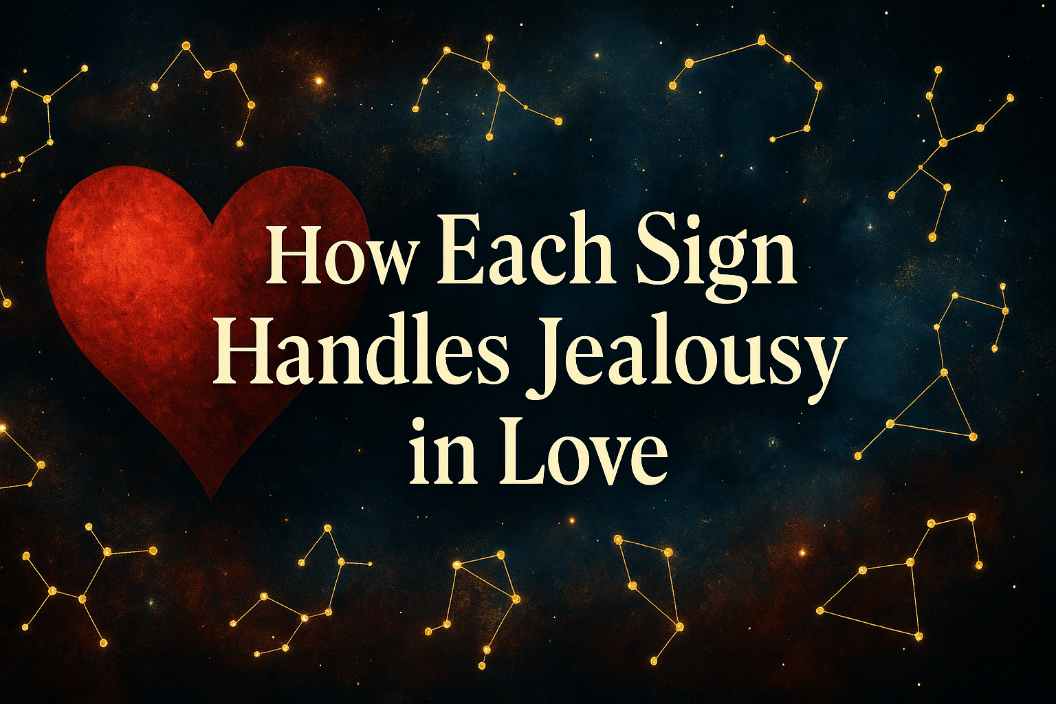 ๐ How Each Zodiac Sign Handles Jealousy in Love ๐ How Each Zodiac Sign Handles Jealousy in Love
