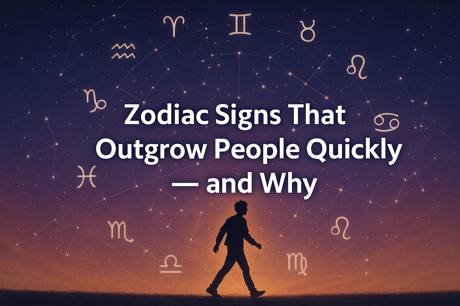 ๐ Zodiac Signs That Outgrow People Quickly โ and Why ๐ Zodiac Signs That Outgrow People Quickly โ and Why