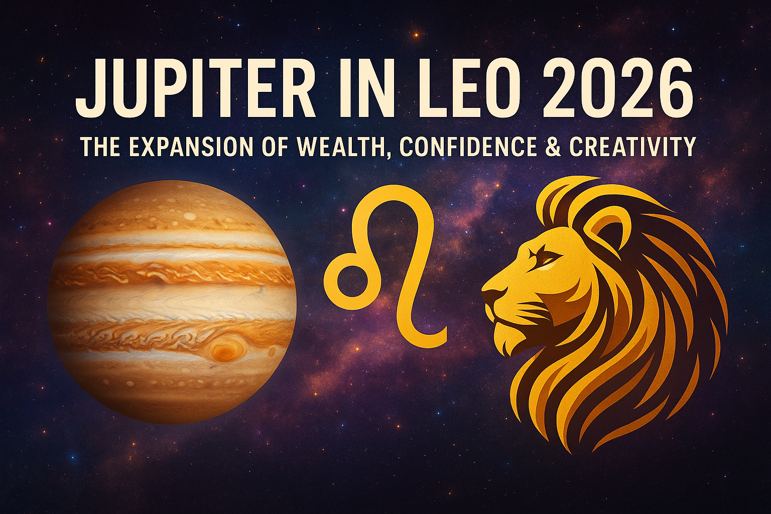 π Jupiter in Leo 2026: The Expansion of Wealth, Confidence & Creativity π Jupiter in Leo 2026: The Expansion of Wealth, Confidence & Creativity