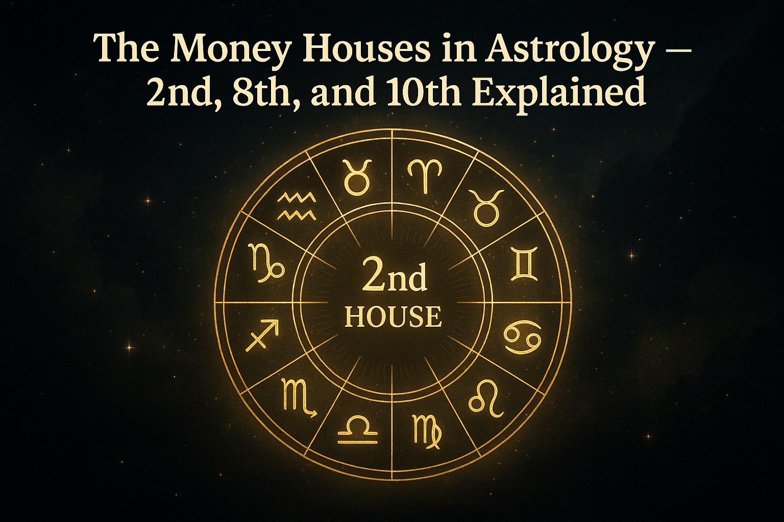 π The Money Houses in Astrology β 2nd, 8th, and 10th Explained π The Money Houses in Astrology β 2nd, 8th, and 10th Explained