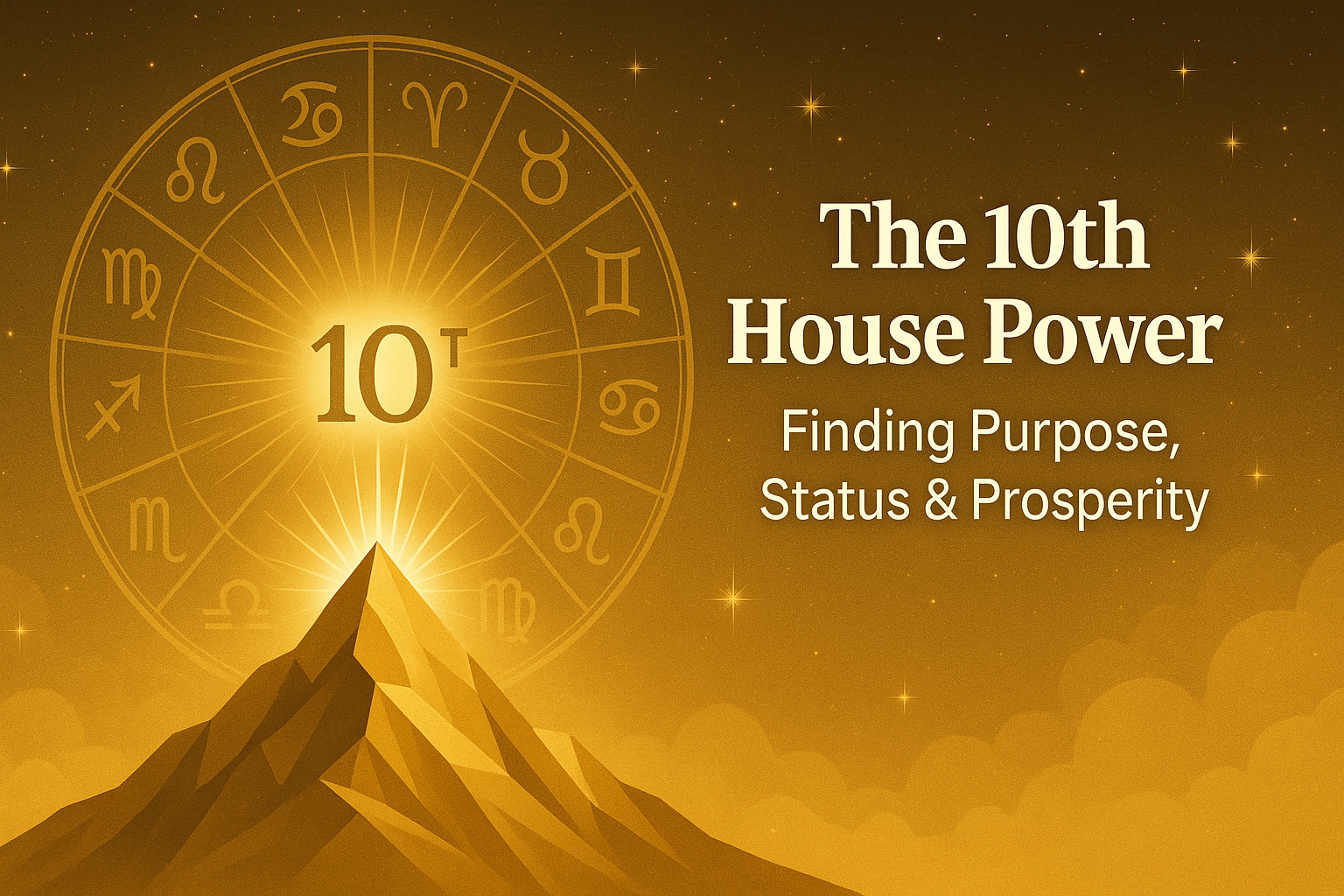 The 10th House Power β Finding Purpose, Status & Prosperity The 10th House Power β Finding Purpose, Status & Prosperity