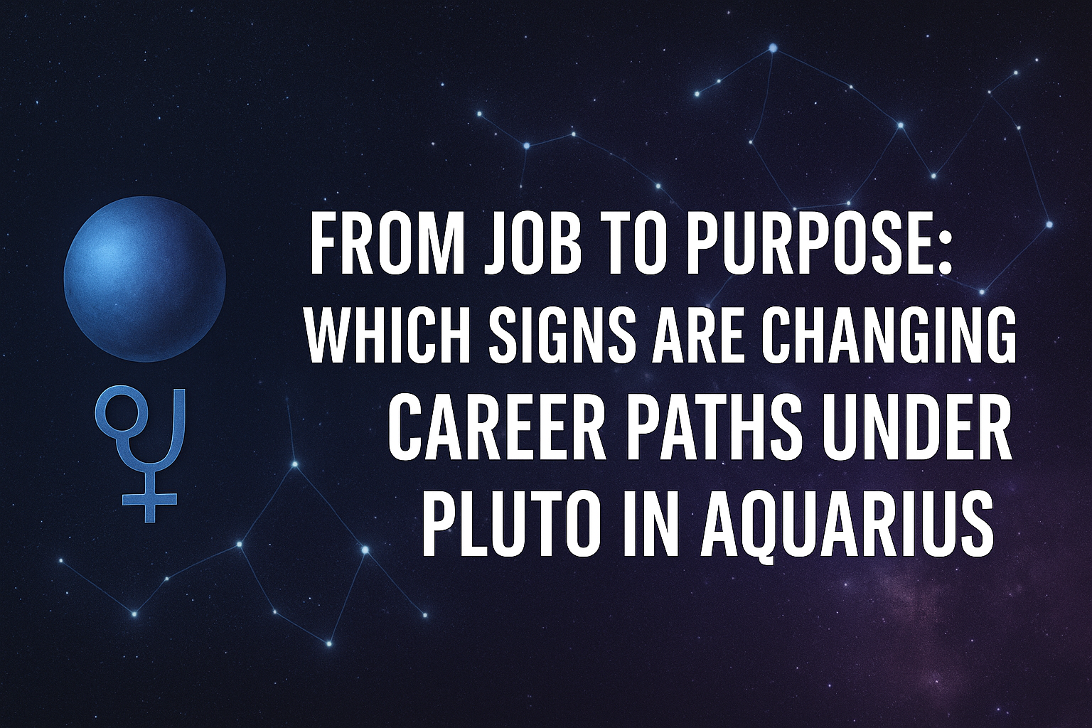 π From Job to Purpose: Which Signs Are Changing Career Paths Under Pluto in Aquarius π From Job to Purpose: Which Signs Are Changing Career Paths Under Pluto in Aquarius