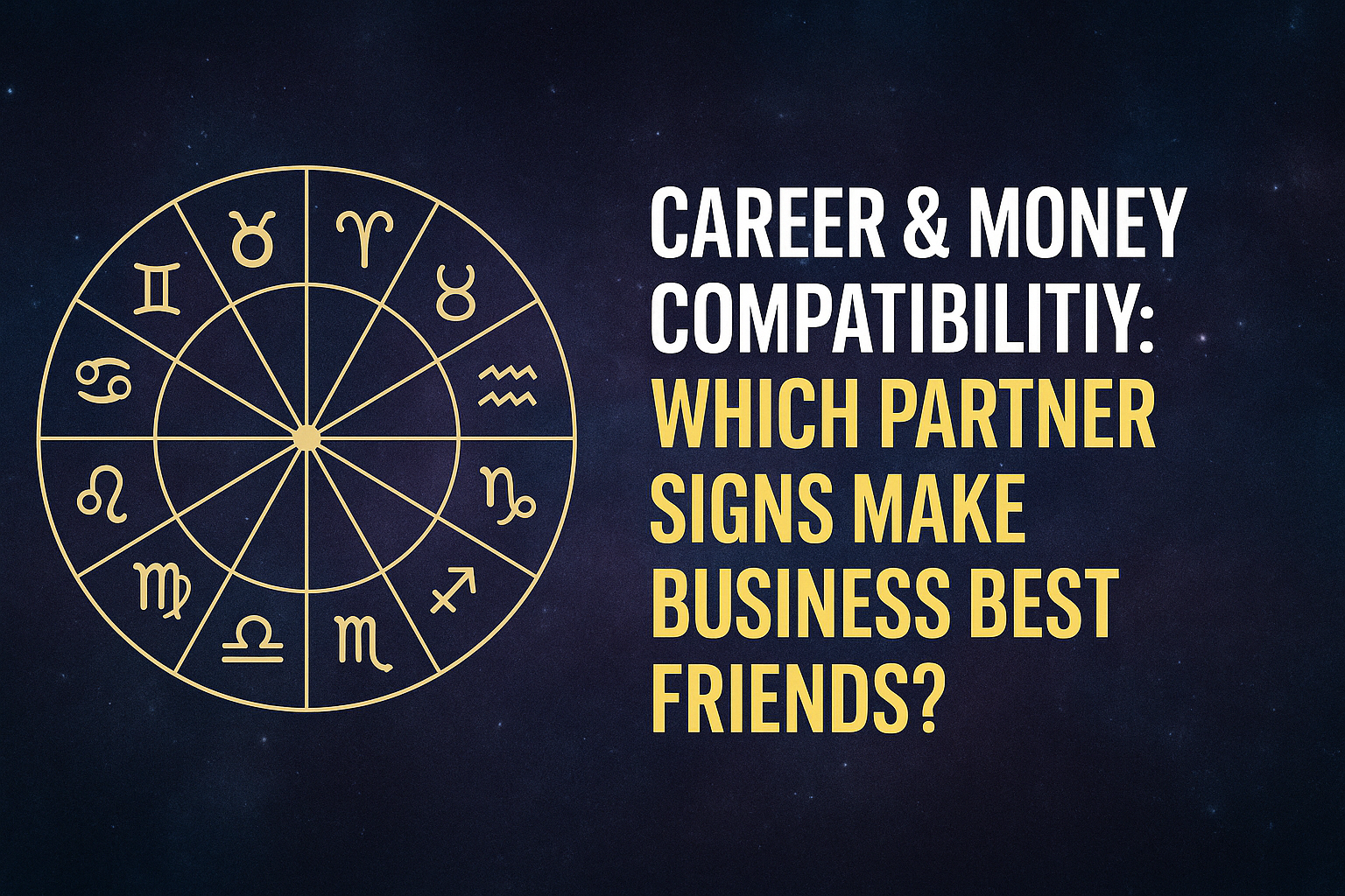 πΌβ€οΈ Career & Money Compatibility: Which Partner Signs Make the Best Business Best Friends? πΌβ€οΈ Career & Money Compatibility: Which Partner Signs Make the Best Business Best Friends?