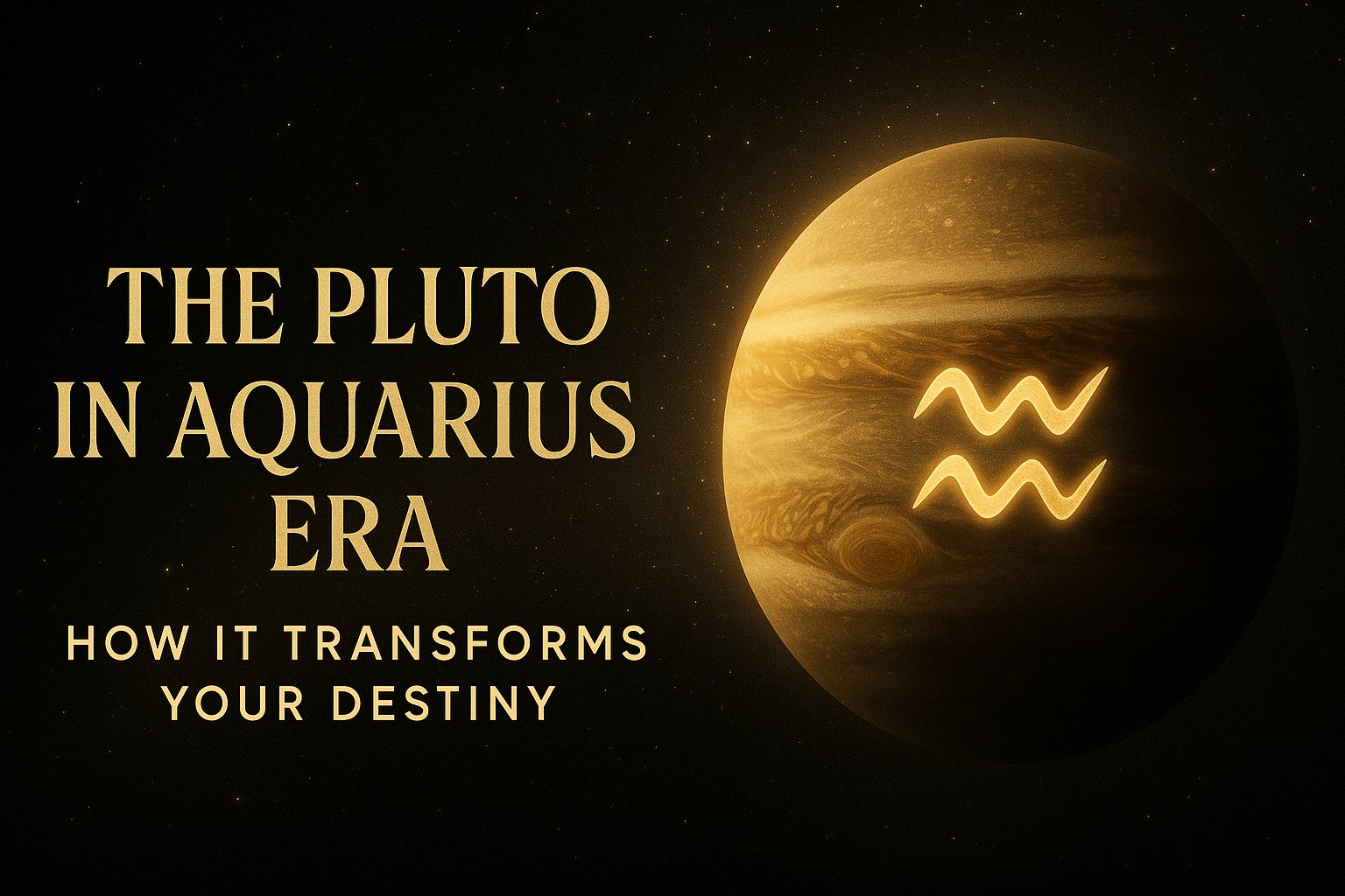 π The Pluto in Aquarius Era β How It Transforms Your Destiny π The Pluto in Aquarius Era β How It Transforms Your Destiny