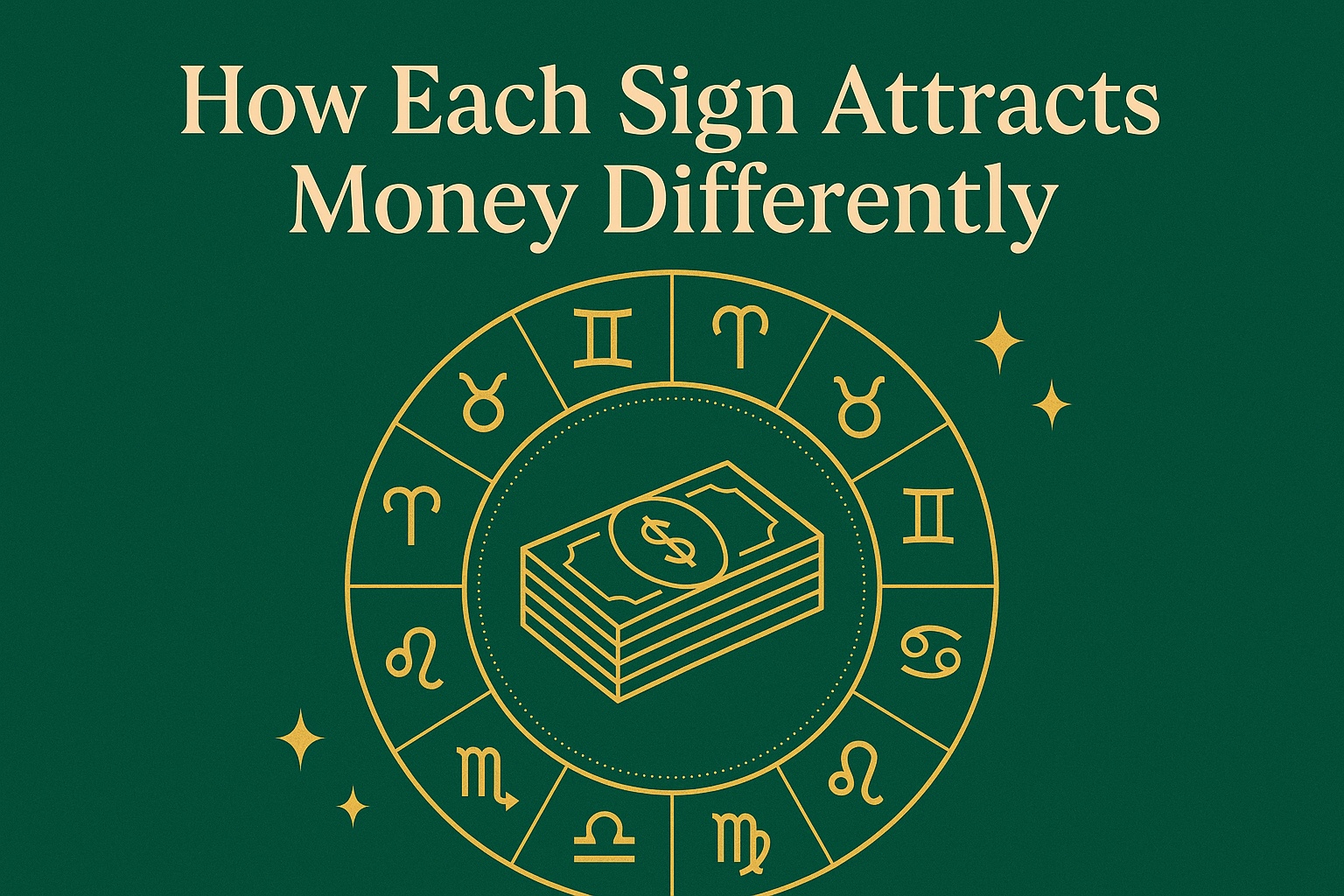 💰✨ How Each Zodiac Sign Attracts Money Differently 💰✨ How Each Zodiac Sign Attracts Money Differently