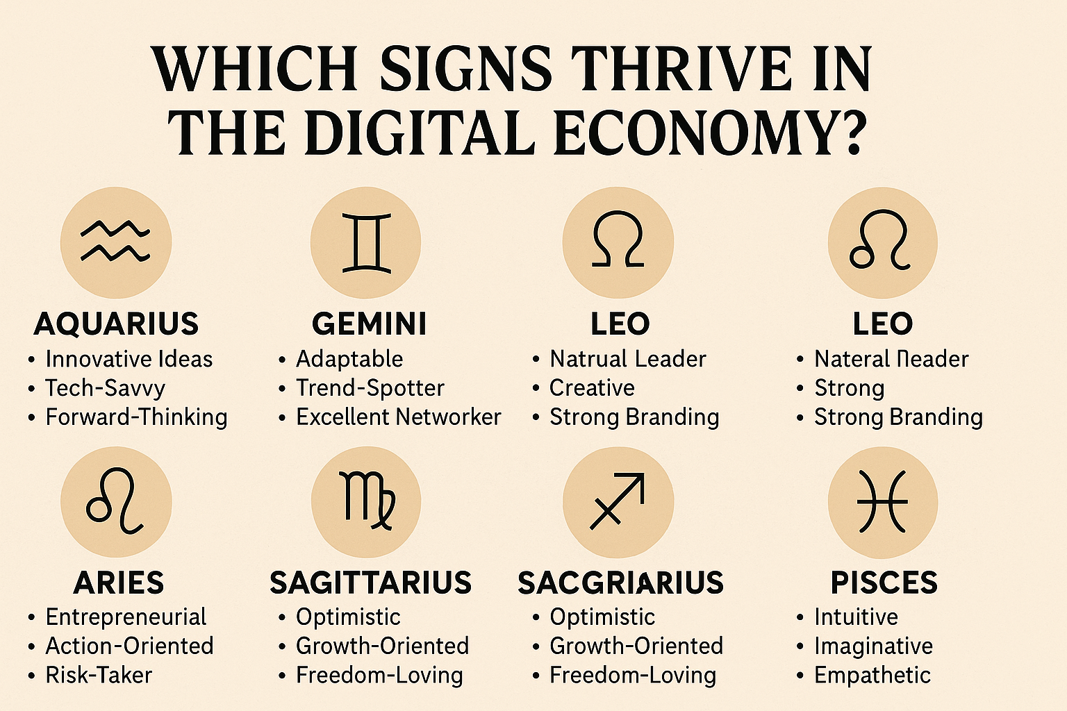 Which Signs Thrive in the Digital Economy? Which Signs Thrive in the Digital Economy?