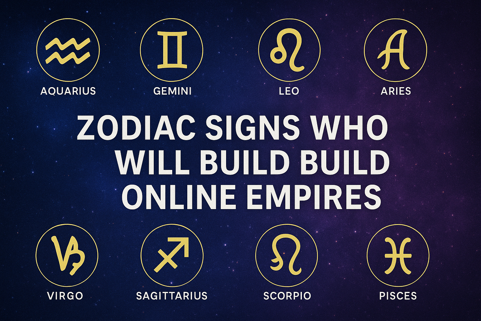 Zodiac Signs Who Will Build Online Empires Zodiac Signs Who Will Build Online Empires
