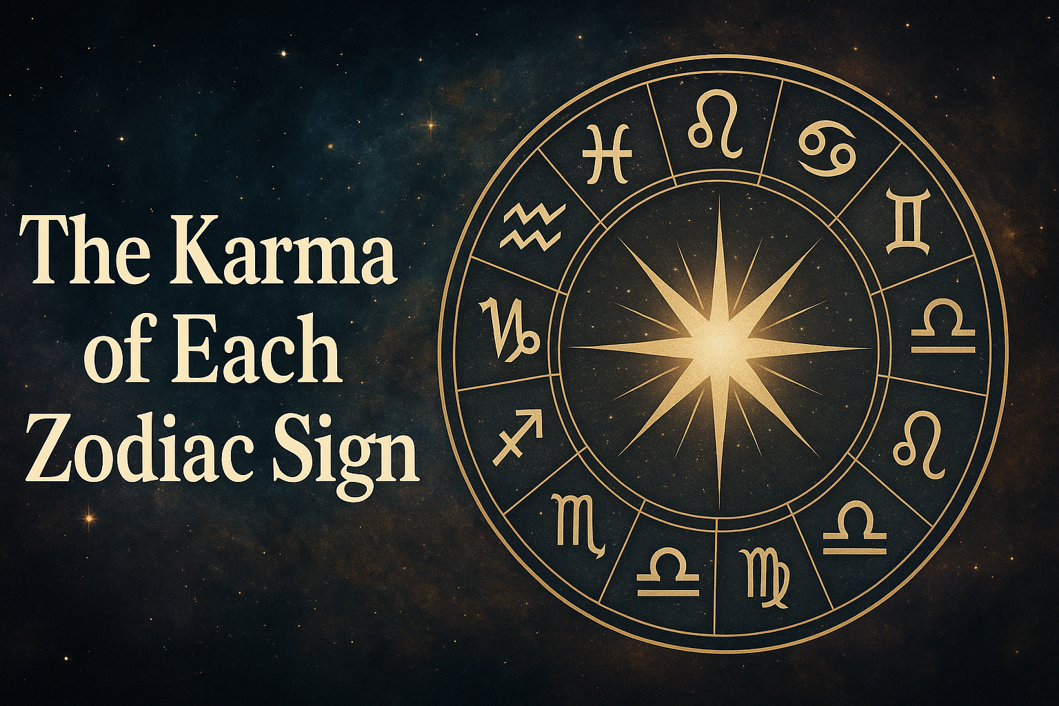 The Karma of Each Zodiac Sign The Karma of Each Zodiac Sign