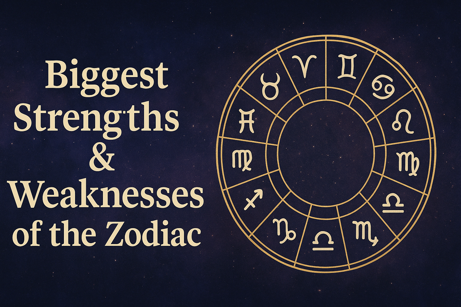 Biggest Strengths & Weaknesses of the Zodiac Biggest Strengths & Weaknesses of the Zodiac