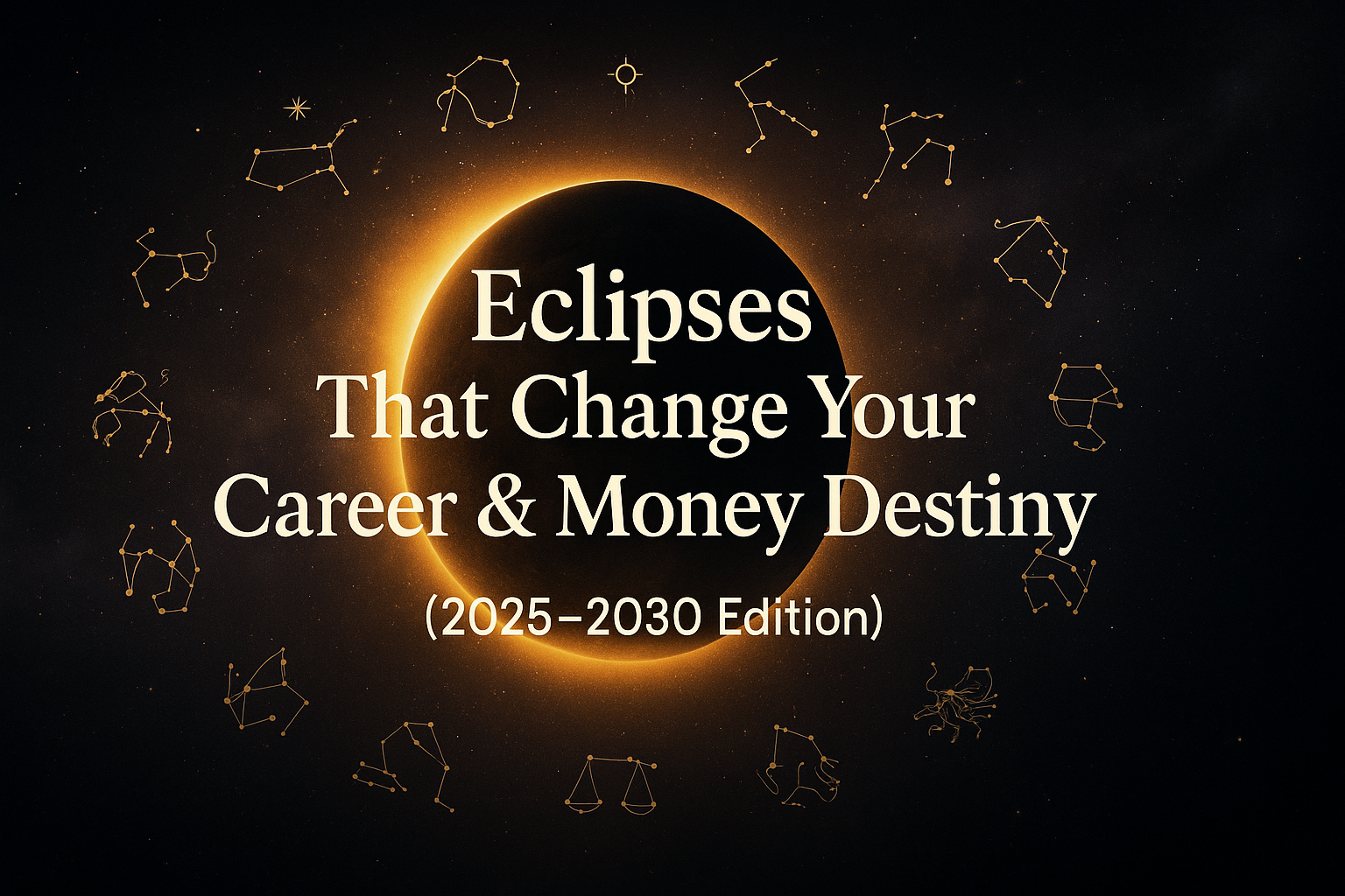 π Eclipses That Change Your Career & Money Destiny (2025β2030 Edition) π Eclipses That Change Your Career & Money Destiny (2025β2030 Edition)