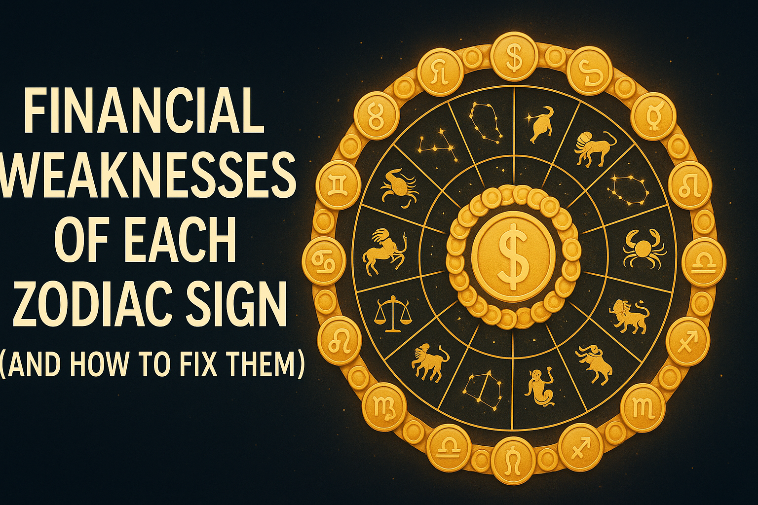 💰 Financial Weaknesses of Each Zodiac Sign (and How to Fix Them)