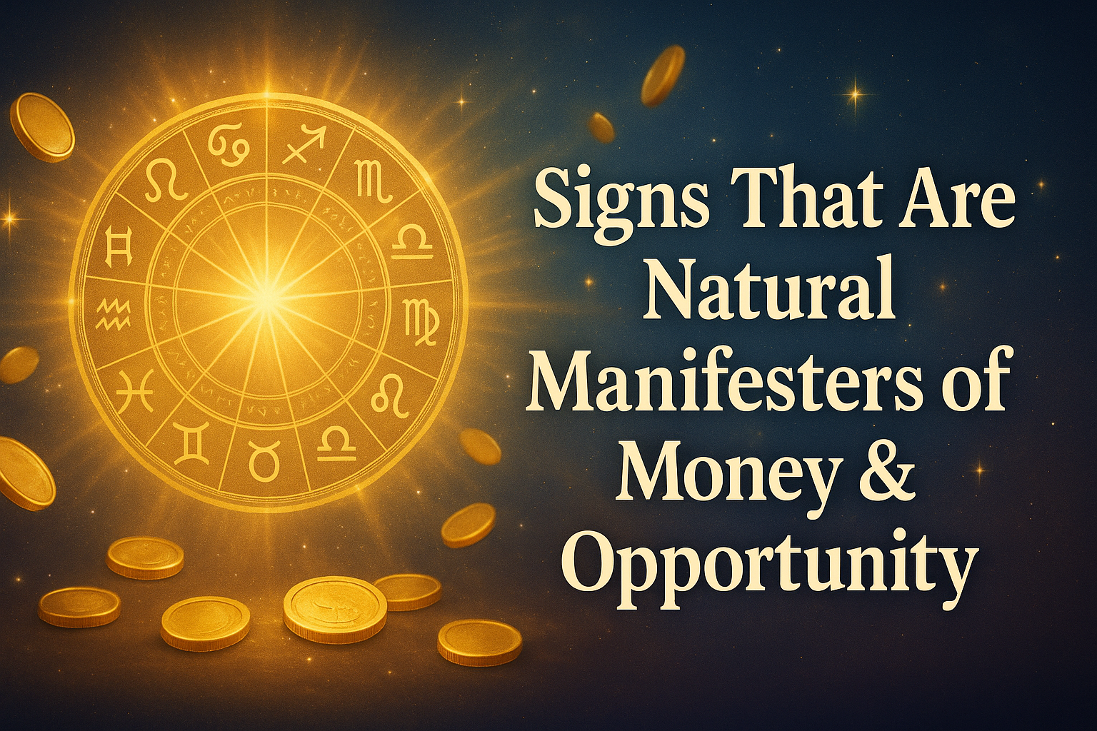 🌟 Signs That Are Natural Manifesters of Money & Opportunity