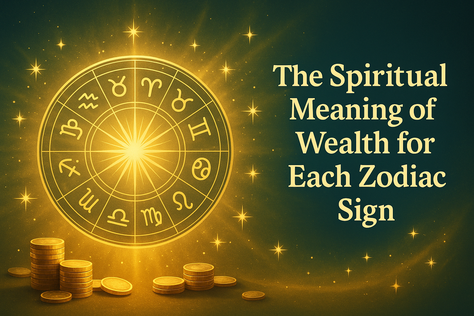 💫 The Spiritual Meaning of Wealth for Each Zodiac Sign