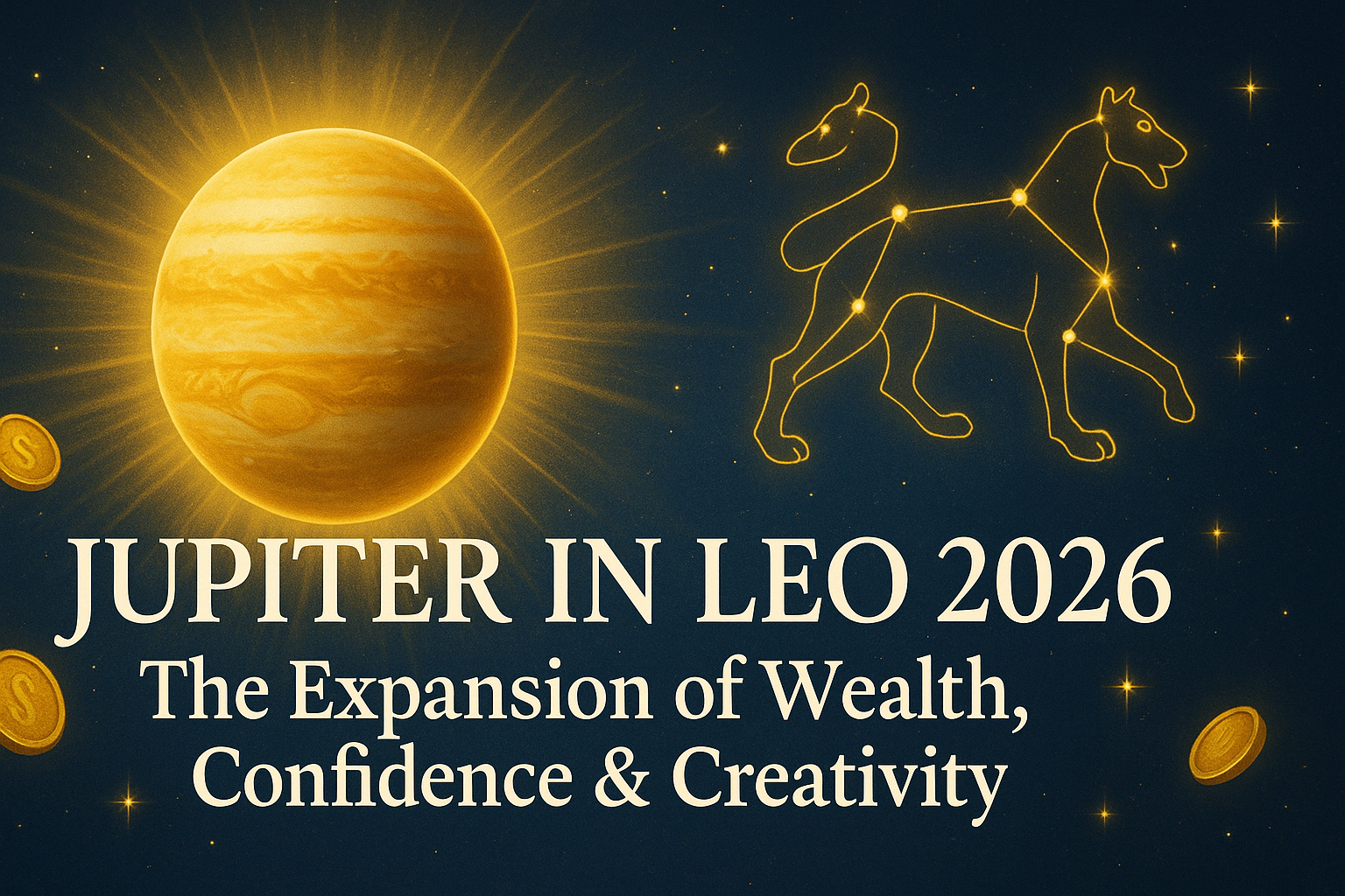 π Jupiter in Leo 2026 β The Expansion of Wealth, Confidence & Creativity π Jupiter in Leo 2026 β The Expansion of Wealth, Confidence & Creativity