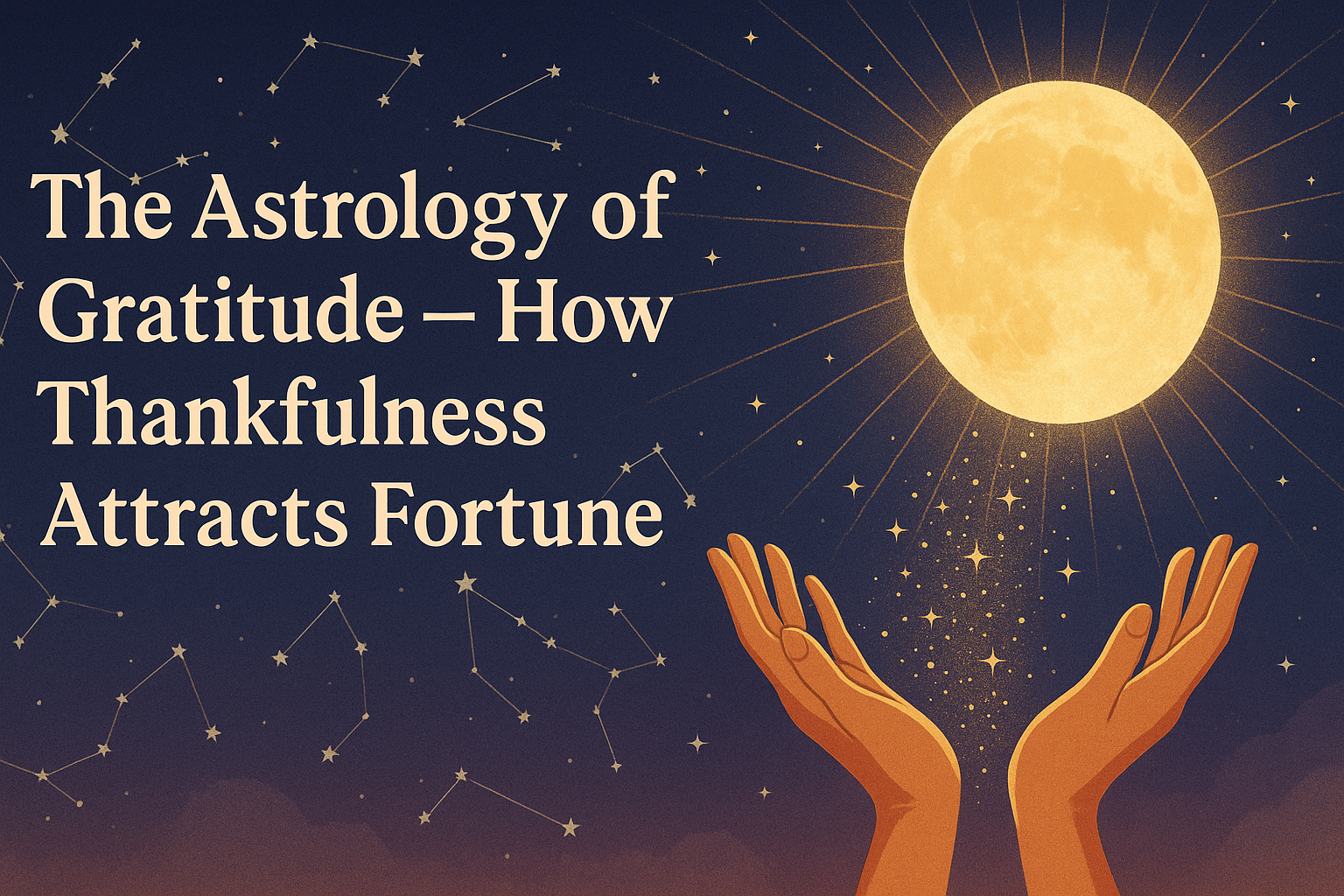 π The Astrology of Gratitude β How Thankfulness Attracts Fortune π The Astrology of Gratitude β How Thankfulness Attracts Fortune