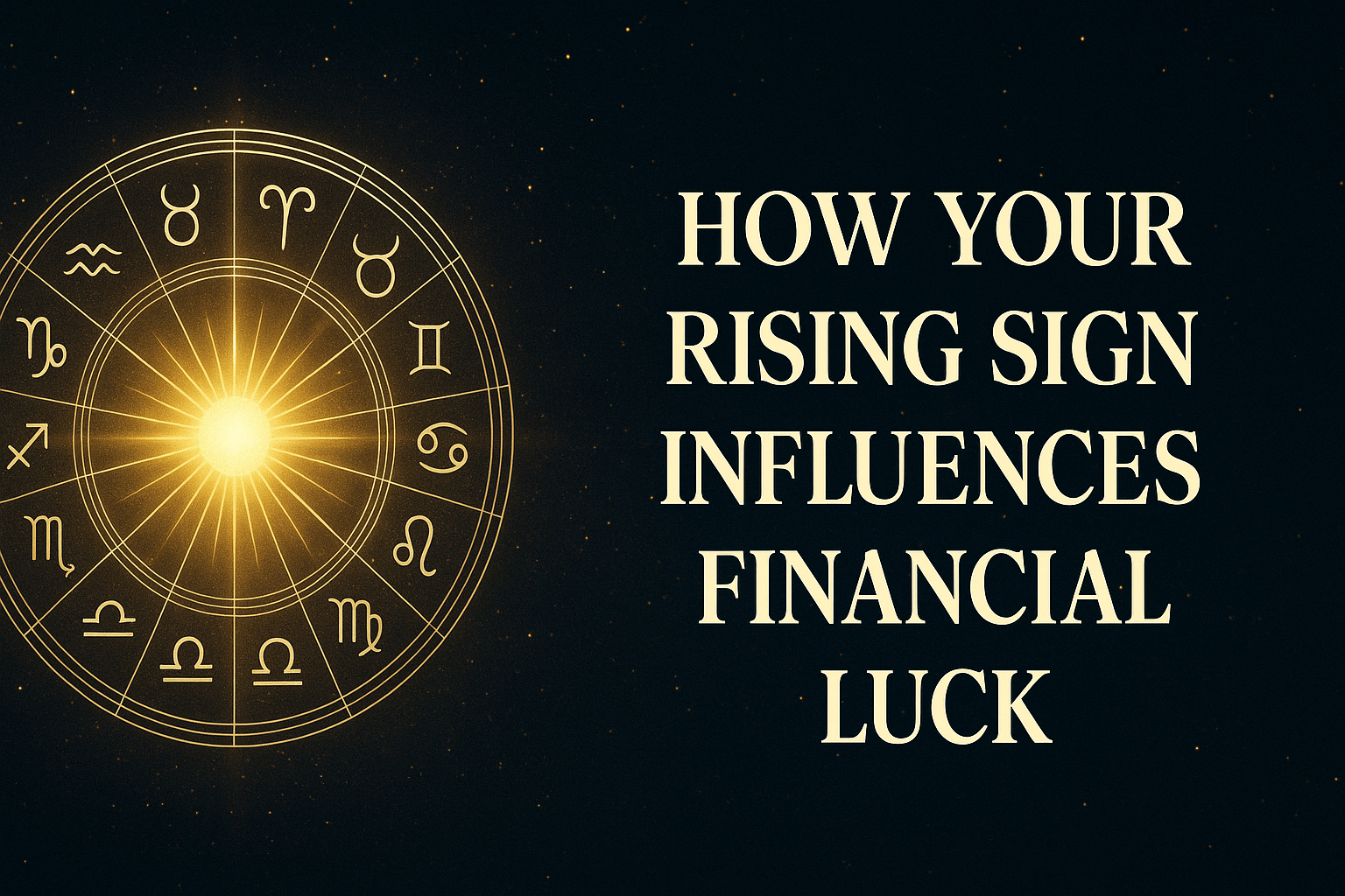 π How Your Rising Sign Influences Financial Luck π How Your Rising Sign Influences Financial Luck